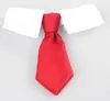 Jizaizai accesorios para mascotas algodón pajarita de perro al por mayor linda mascota caballero corbata negra rayada moda mascota Cuatro Estaciones corbata roja