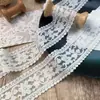 4,5cm Renda Guipir Branca Exquisita com Bordado Vazado para Acessórios de Cabelo, Bolsas, Chapéus, Roupas Materiais de Patchwork DIY