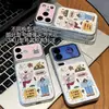Funda de Teléfono Graffiti Girl Compatible con iPhone 16 Pro Max Funda de Teléfono Apple 17 Galvanizada Cambio Instantáneo Protección de Carcasa Blanda