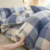 Colcha de invierno, relleno 100% algodón, con funda extraíble y lavable, engrosada para dar calor, adecuada para camas individuales, dormitorios estudiantiles y hombres, y resistente a las manchas