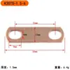 Conector de peça para tubo de aquecimento elétrico de cobre, conector de peça para motor de bateria de lítio, pad de jumper, borne de terminal, barra de barramento de cobre para veículo elétrico