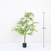 Planta Verde Artificial Estilo Nórdico, Árbol Falso, Planta en Maceta para Decoración Interior del Hogar, Adorno de Pie, Paisajismo con Planta Simulada