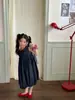 Coreia do Sul Roupas Infantis Meninas Vestido Casual Soltinho Verão 2025 Novo Menina Estilosa Saia Jeans Comércio Exterior