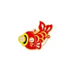 Año Nuevo Broche Insignia Aleación Guochao Palabra Fu Mahjong Festival de Primavera Lindo Regalo Estudiante Empaque de Libros Joyería