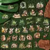 Pacote de Adesivos PET Série Selva Weiguang Moyuan [50 Folhas] Animais da Floresta Adesivos para Decoração de Diário Corpo Principal