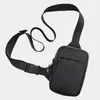 Bolso cruzado para el pecho transfronterizo con cremallera YKK, correa para el hombro con cable de acero anticorte, nailon 500D, bolsa antirrobo para deportes al aire libre y running
