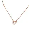 Collar Ajustable de Perlas de Alto Gama Estilo Francés, Sencillo y Elegante, Cadena Versátil para Clavícula, Joyería de Nicho de Lujo Ligero para Mujeres
