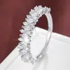 Anillo de Hielo de Azúcar Rombo Geométrico Estilo Coreano Transfronterizo, Anillo de Moda de Lujo Ligero Nicho de Gama Alta de Cobre Puro, Venta Directa del Fabricante