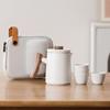 Tetera Portátil de Viaje con Asa Cerámica Separación de Agua y Té Taza Rápida Doméstica para una Persona para Llevar Consigo al Salir