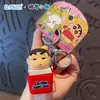 Máquina de Música Divertida Original de Crayon Shin-chan Juguete Pequeño de Descompresión Educativo Shin-chan Máquina de DJ Colgante Pequeño Divertido Regalo