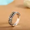 Anillo Vajra de Plata S925 Unisex Versátil Moda Retro Lujo Ligero Joyería de Plata Anillo