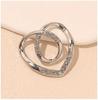 Anillo de amor de diamantes de alta calidad pañuelo de seda para la cintura botón de ropa camiseta camisa bajo de gabardina moda versátil nudo de esquina hebilla