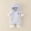 25 Años Nuevo Listo para el Invierno Mono de Bebé Prehecho Pinza de Ropa Algodón Engrosado Bebé Niño y Niña Dibujos Animados Ropa de Algodón Ropa Caliente para Bebé