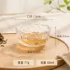 Xícara de chá de vidro criativa com textura transparente, xícara de degustação de chá, conjunto de chá Kung Fu, xícara de chá pequena para uso doméstico, xícara do mestre, diretamente do fabricante