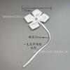 Susu Flor Hecha a Mano Popular en Xiaohongshu Ropa Exclusiva Corsage de Flor de Malla de Satén Flor Grande Personalización Hecha a Mano