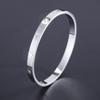Pulsera de acero de titanio estrella de cinco puntas diamante pulsera de acero inoxidable niñas alto sentido del diseño de personalidad estilo ins pulsera que combina con todo