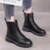Botas de nieve para mujer, colección otoño/invierno 2026, engrosadas y forradas de felpa, versátiles, de suela gruesa, cálidas, de algodón