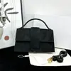 Nuevo Bolso de Mano Jacquemus Escarchado de Alta Gama para Otoño e Invierno, Bolso Cuadrado Pequeño de Hombro Cruzado Moderno y Texturizado para Mujer, Transfronterizo