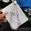 Corrente de Sino de Celular de Cristal Borboleta Zircônia Feita à Mão com Contas Corrente de Alta Qualidade Nova Moda Corda de Corrente para Pendurar Celular Atacado