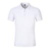 Camiseta Polo de Algodão Mercerizado de Alta Qualidade Respirável com Lapela Personalizada Resistente ao Desgaste Roupa de Trabalho Corporativa Logotipo Bordado Camiseta de Manga Curta