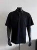 Trigo Gola Henrique Listrada Manga Curta Verão Masculino Novo Estilo Americano Camisa Polo T-shirt Ombro de Alto Senso Manga Meia