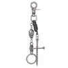Estilo Punk Retrô Metal Cruz Caveira Chaveiro Masculino Tendência Hip-Hop Corrente para Calça Pingente Corrente de Cintura Acessório Ornamento