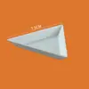 Bandeja Triangular de Plástico, Armazenamento de Mesa Destacável, Caixa de Armazenamento de Acessórios Domésticos e de Estilo de Vida, Bandeja de Pintura Transparente para Venda por Atacado