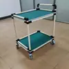 Carrito de Vuelco Antiestático de Tubería Lean Banco de Trabajo de Taller de Materiales Multicapa Carrito de Mano Móvil Experimental, Fijo Multifuncional,