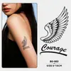 Pegatinas de Tatuaje Herbales de Alas de Ángel Iguales de Justin Bieber para Hombres y Mujeres, Impermeables, de Larga Duración, Gama Alta, Cuello, Pecho y Espalda