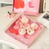 Caja de Regalo Cuadrada para Pastel del Día de San Valentín y el Día de la Madre Taza de Papel para Postre de Pastel Caja de Empaque Portátil Transparente Venta al por Mayor