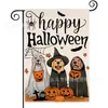 La Bandera de Jardín de Halloween Más Popular de Amazon con Estampado de Cuervo y Gato en Material de Lino Decoración de Jardín de Halloween