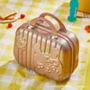 ¡Guau! Bolso Bandolera Conejito Maleta para Maquillaje de 14 pulgadas Maleta de Dama de Honor Caja de Contraseña de Almacenamiento de Dibujos Animados Maleta Souvenir