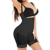 Modelador de Bumbum Shapewear de Látex Lingerie Feminina Controle de Barriga Macacão Modelador Corporal Estilo Zíper Borda de Renda Modelagem Corporal