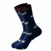 Calcetines de longitud media con estampado de animales de dibujos animados, los más vendidos transfronterizos nuevos para AliExpress y Amazon, absorbentes de sudor, casuales y versátiles