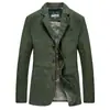 Fornecimento Transfronteiriço de Novos Ternos de Primavera e Outono para Homens, Ternos Casuais de Algodão Puro, Blazers Pequenos de Tamanho Grande 817