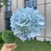 20cm Tallo Único Hortensia Copo de Nieve Flor Artificial Boda Decoración del Hogar Hortensia Falsa Venta al por Mayor