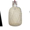 Lámpara de bambú estilo boutique, hecha a mano, para el hogar, estilo retro, zen, para ocio, con portalámparas.