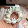 Diadema de encaje con diseño de conejito Miffy, scrunchie dulce y lindo para coleta con alta elasticidad