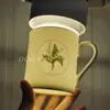Caneca Europeia de Porcelana Fina Dijia Lírio-do-vale da Sorte Exquisite Acessível Luxo Xícara para Chá da Tarde Criativa Xícara para Casa Presente de Feriado