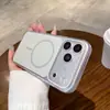 Nova capa de telefone magnética translúcida cor vermelha maçã para iPhone 17 Pro Max com painel traseiro fosco AG, 16 capas protetoras em atacado