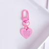 Color Caramelo Amor Metal Llavero Colgante Color Corazón airpods Colgante Joyería Simple para Bolsa