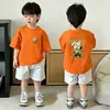 Camiseta de Algodón Puro Elegante para Niños para el Verano 2026, Nueva Prenda de Manga Corta de Moda para Niños