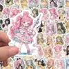 60 Piezas de Pegatinas Decorativas de Chica Mágica para Cuadernos, Fundas de Teléfono, Tabletas, Maletas y Agendas, Impermeables, Al Por Mayor, Alto Valor Estético