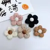 Série de Cores Morandi Crepe Flor de Cinco Pétalas Acessórios DIY Laço de Tecido Acessórios de Cabelo Semi-Acabados Acessórios para Roupas