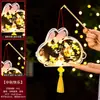 Linternas del Festival de Mediados de Otoño 2026 Nuevas Linternas de Conejo Luminosas de Mano para Manualidades Decorativas DIY Infantiles