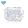 Huagang Gem 9A Chanfro Retangular Flor de Gelo Corte Branco Zircão Alto Carbono Diamante Pequeno Octogonal Zircon CZ Anéis de Pedra Nua