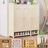 Zapatero con puerta para entrada de casa, zapatero multicapa para recibidor, pasillo, nuevo modelo 2026, almacenamiento integrado simple, montado en la pared