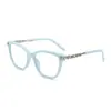 Gafas Planas Antiluz Azul de Alta Definición Transfronterizas con Montura de Diamante para Mujer, Gafas Planas para Hombre, Gafas Cuadradas para Computadora