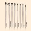 15 Brochas para Sombras Doradas, Set de Brochas para Ojos, Bolsa Portátil, Set de Brochas de Maquillaje, Venta al por Mayor Directa de Fábrica, Dropshipping