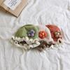 Gorro con orejeras para bebé otoño e invierno algodón puro bebé niña encaje sombrero de princesa lana cálido gorro con puntera engrosado sombrero de niña